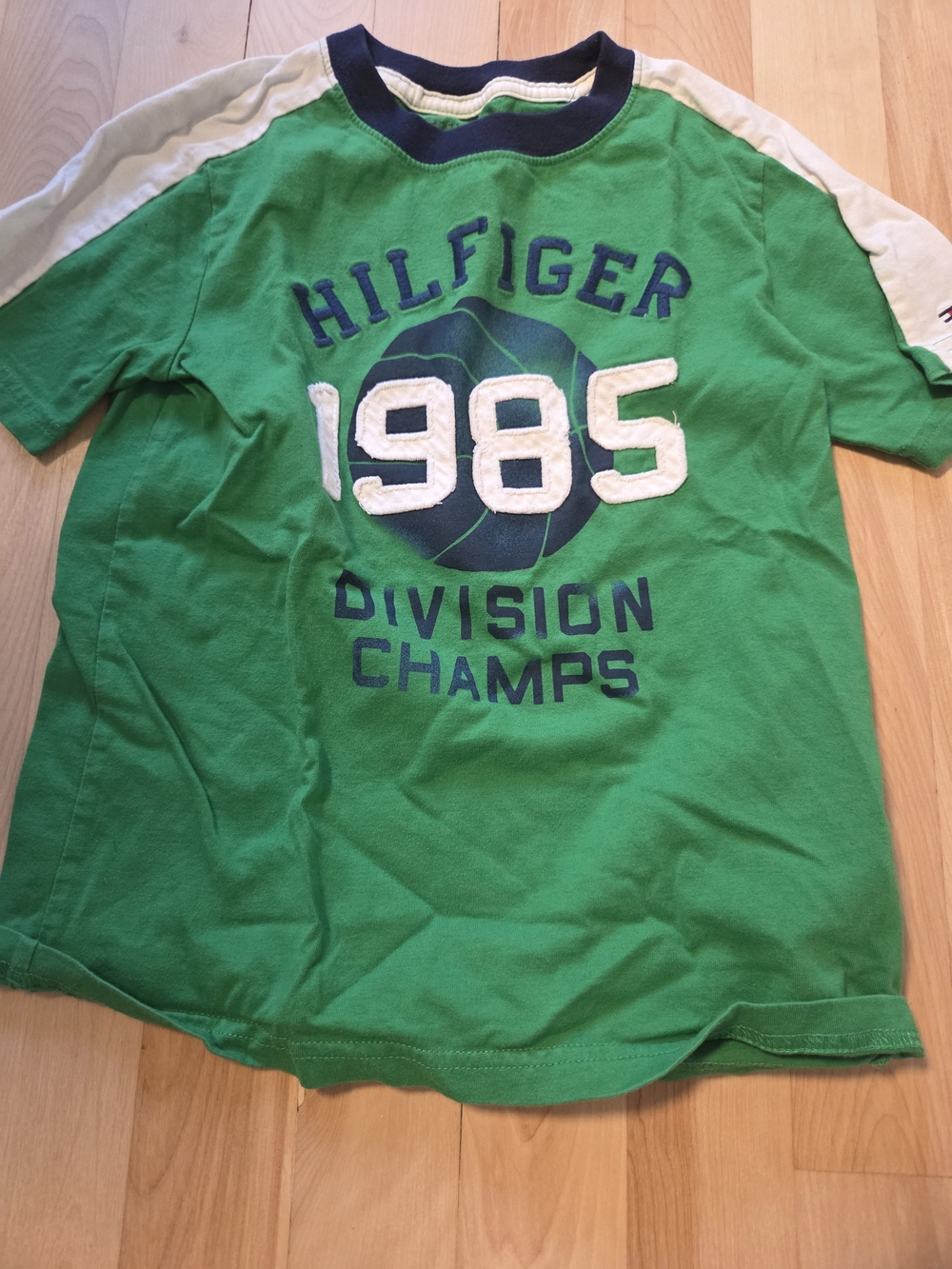 Tommy Hilfiger Green & White '1985 Division Champs' Short Sleeve Tee